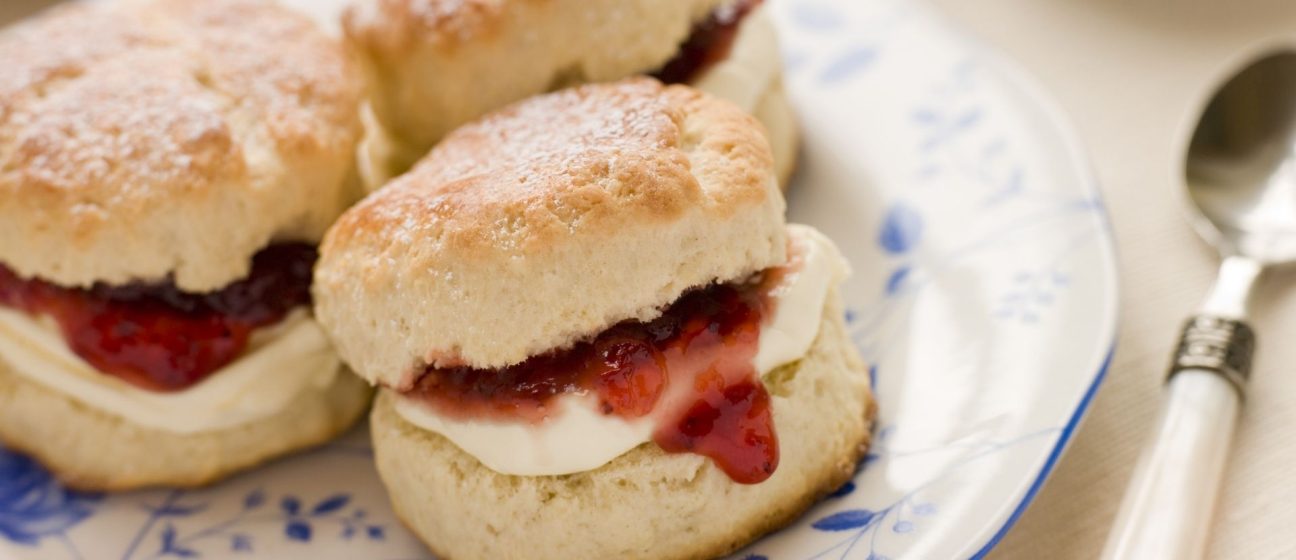 Devon scones cream first