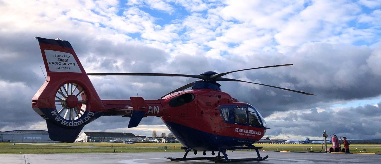 DAA aircraft at helipad