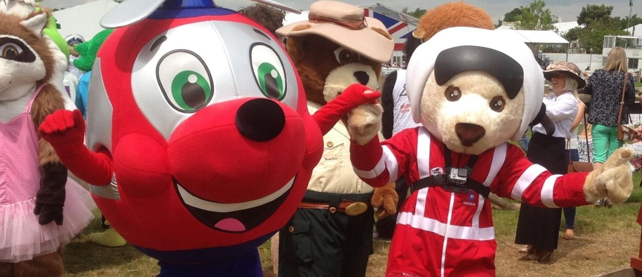 DAA mascots, Jennie Helicopter and Ambrose Bear