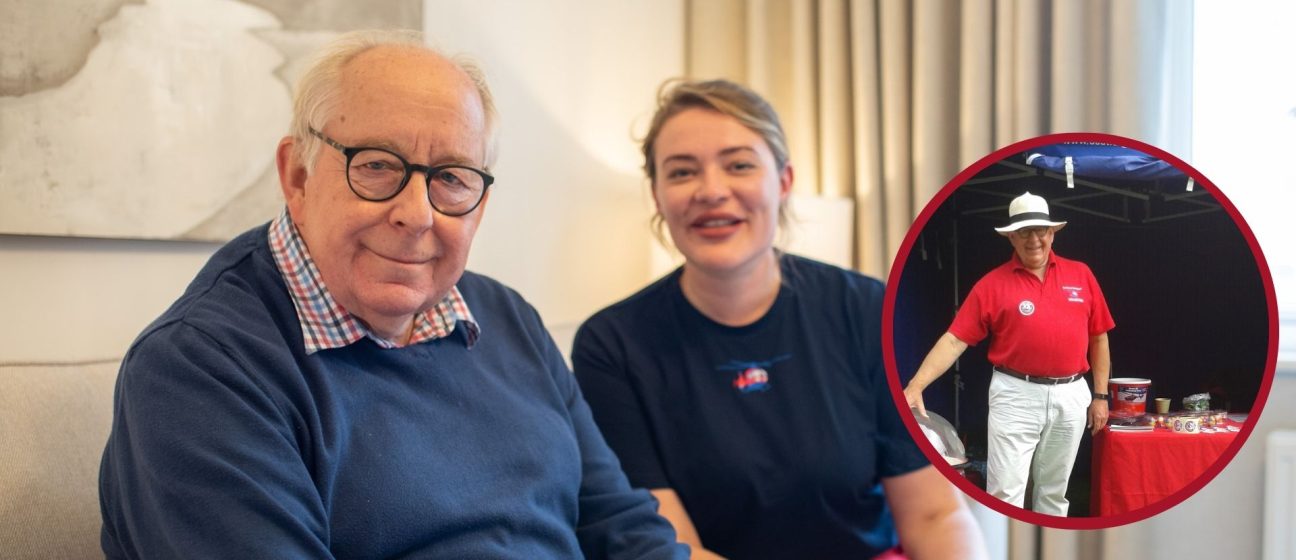 Simon Card, longstanding DAA volunteer, and Rhiannon, one of our paramedics