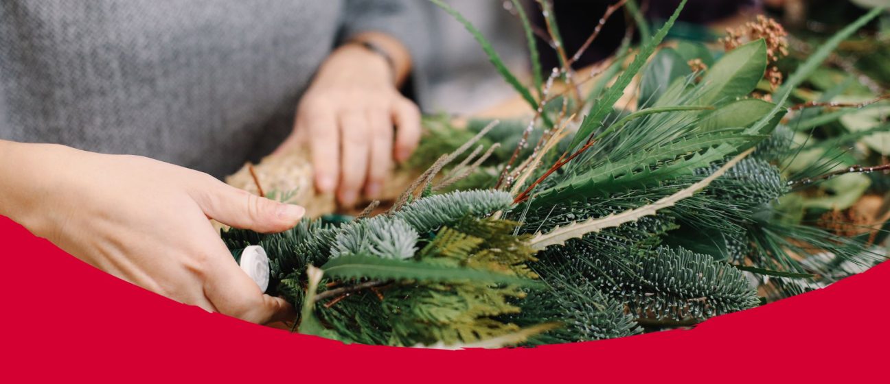 Wreath-making event