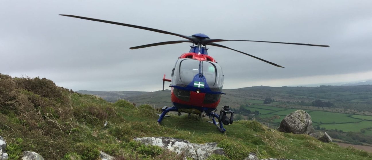 DAA aircraft on moorland