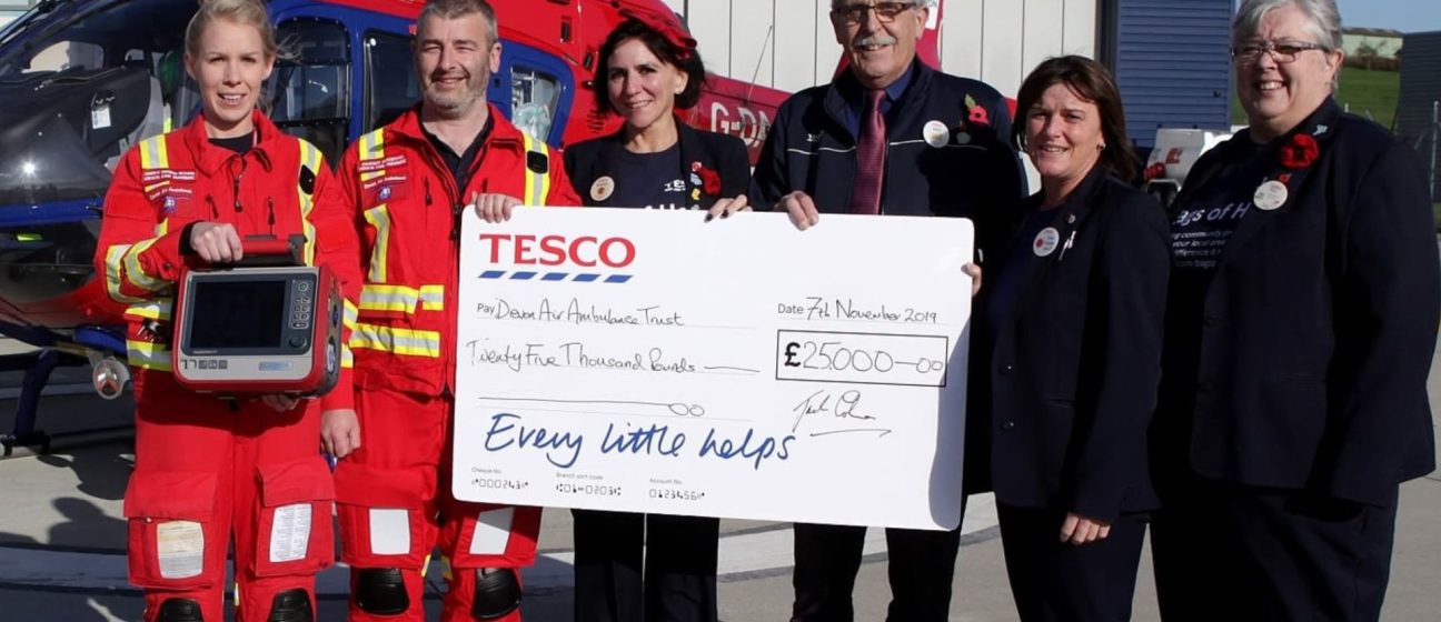 Tesco cheque presentation