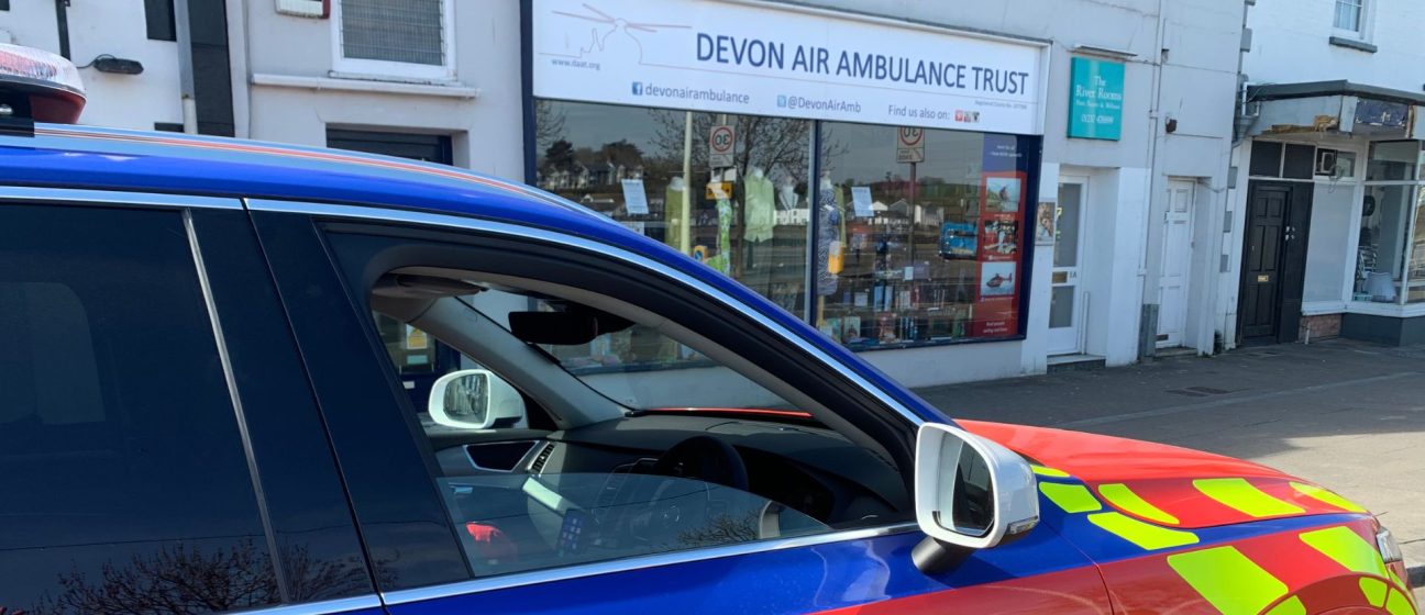 Bideford charity shop with critical care car