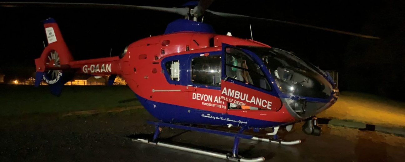 GDAAN aircraft at night landing