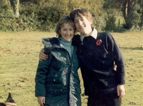 Ann Thomas with her son Ceri