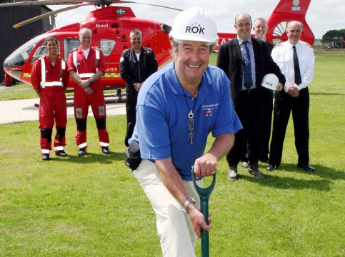 First turf cut at the Eaglescott Airfield