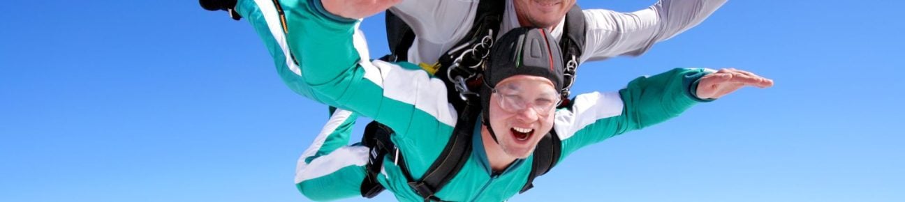 Skydivers and fundraisers