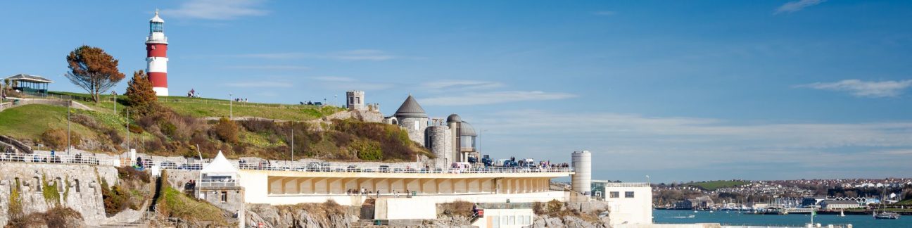 Coastal view of Plymouth