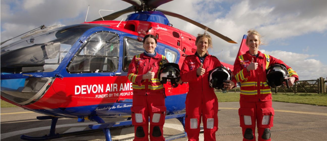 Three of our female members of our critical care team