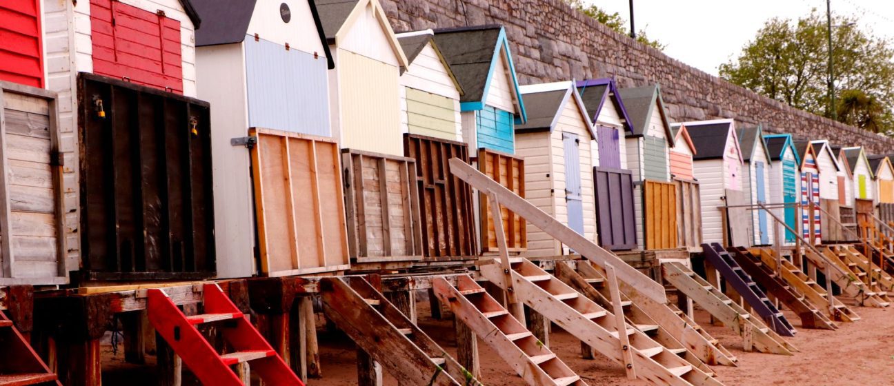 Row of Torbay beach huts