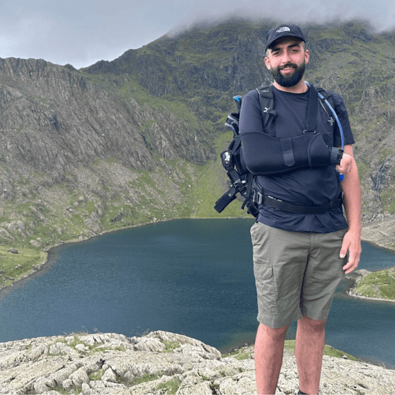 Former patient Charlie on his fundraising walk