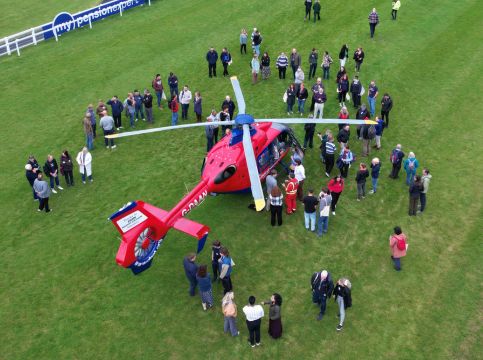 Aerial view of the aircraft