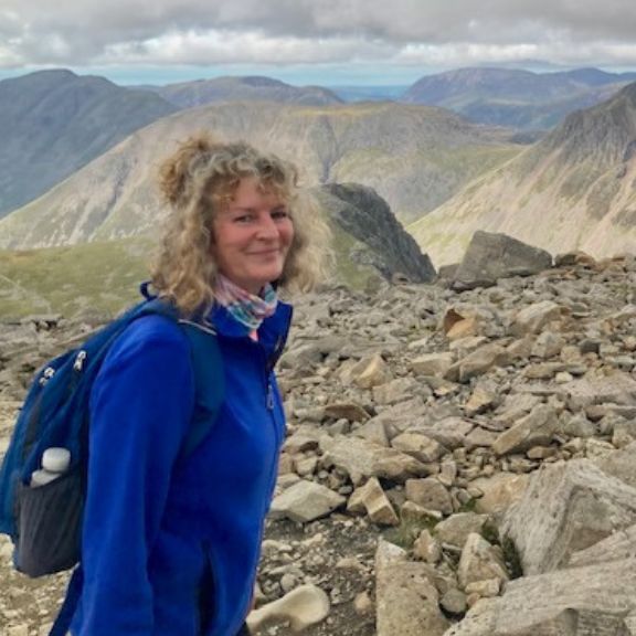 Jane Skelly on a hike